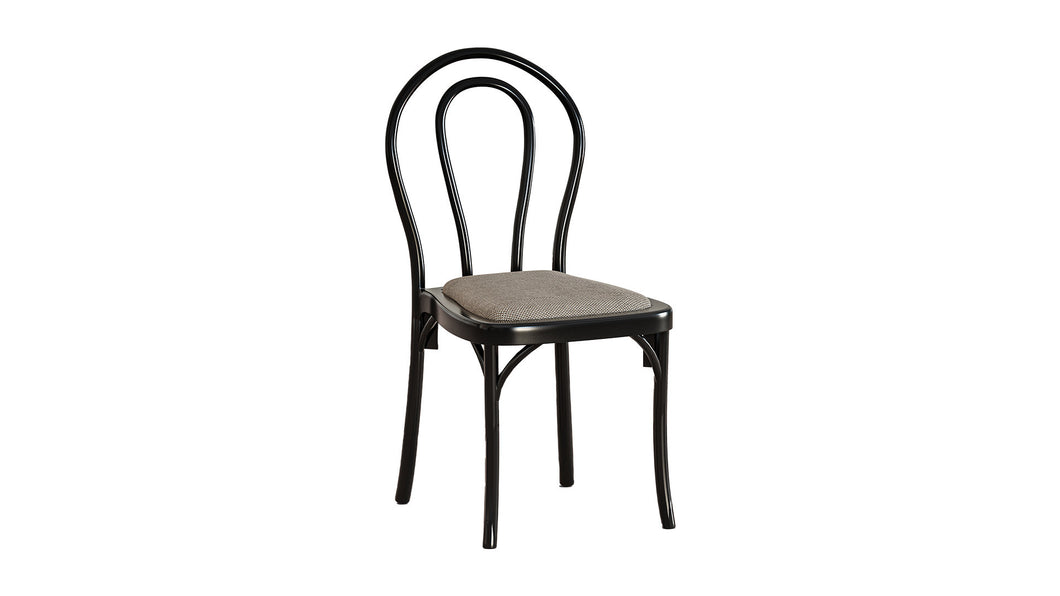 ANNA PAD CHAIR-BLACK