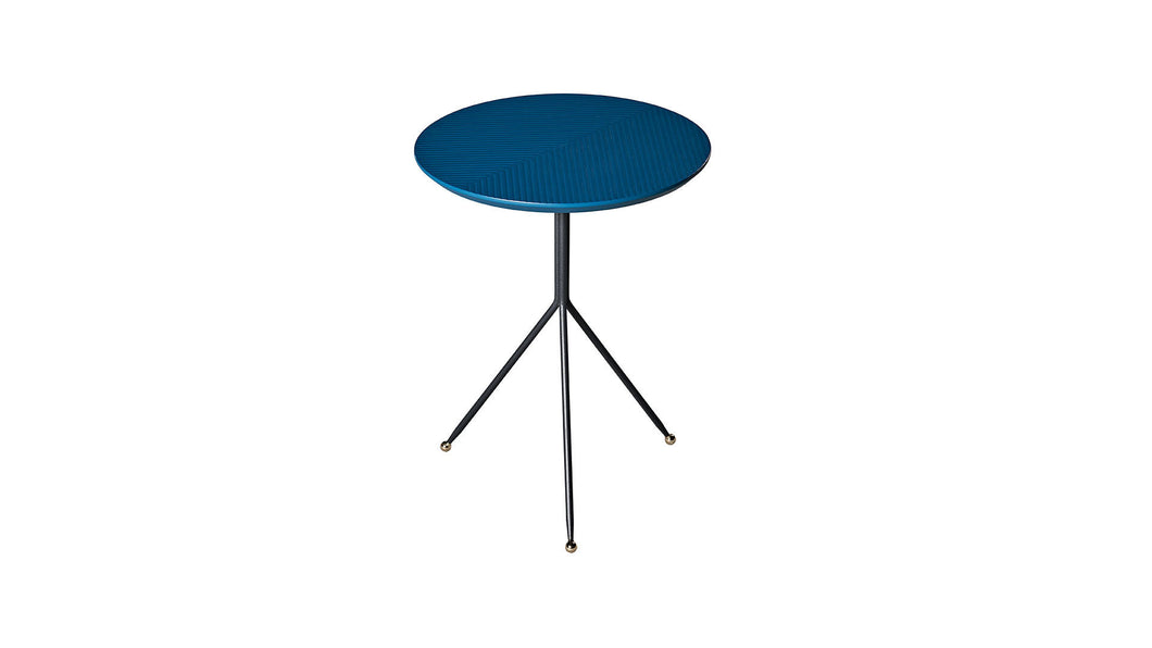 AGNES LASER PATTERN TABLE-TURQUOIS