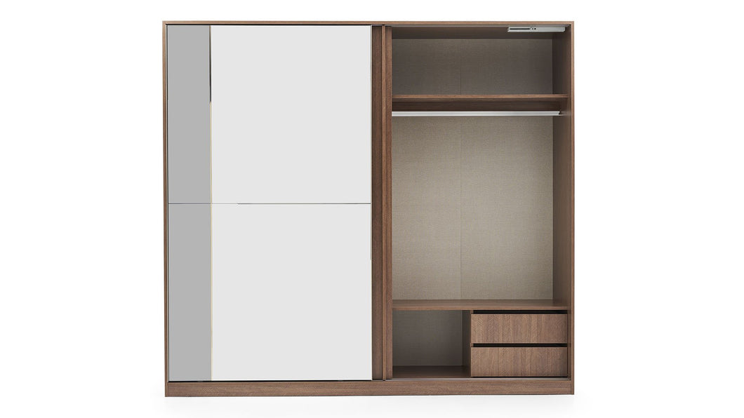 LIKYA WARDROBE WITH 2 SLIDING DOORS 240